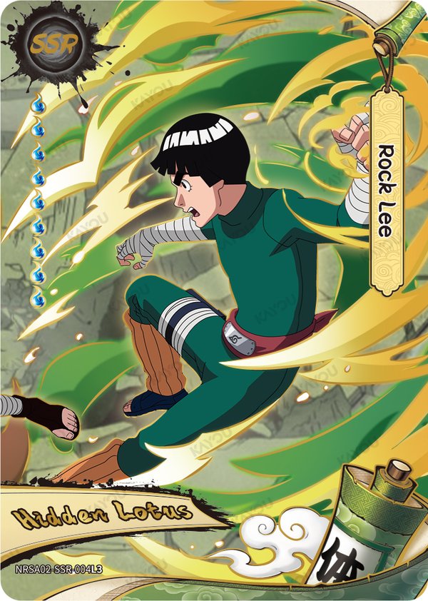 Rock Lee NRSA02-SSR-004L3 card from Chapter Jin Series 2