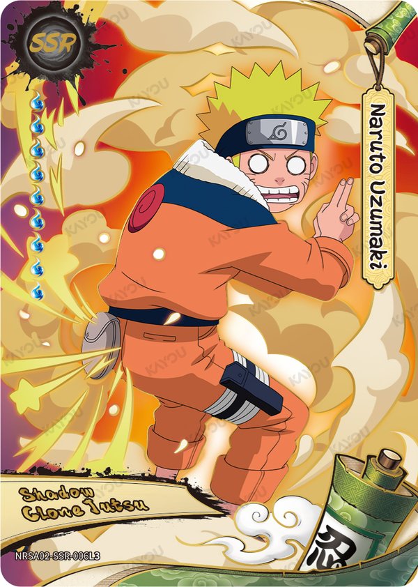 Naruto Uzumaki NRSA02-SSR-006L3 card from Chapter Jin Series 2