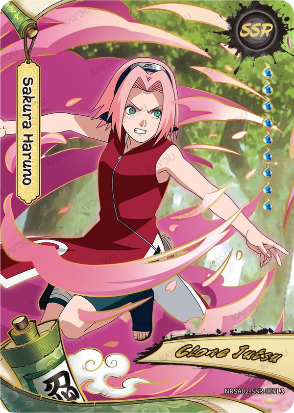 Sakura Haruno NRSA02-SSR-007L3 card from Chapter Jin Series 2
