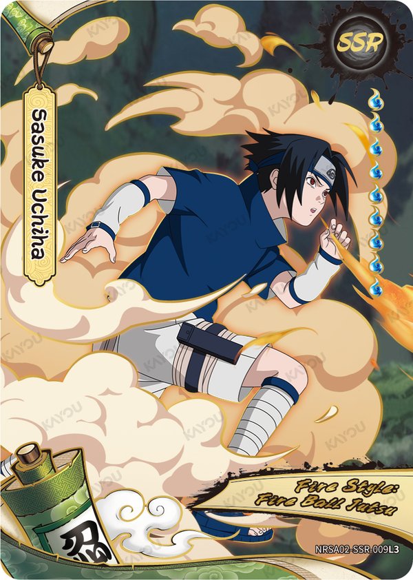 Sasuke Uchiha NRSA02-SSR-009L3 card from Chapter Jin Series 2