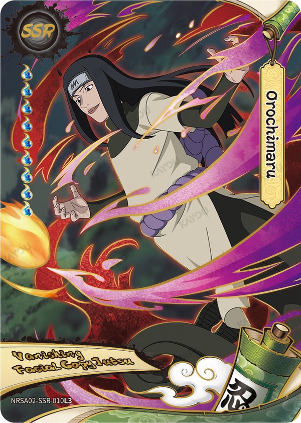 Orochimaru NRSA02-SSR-010L3 card from Chapter Jin Series 2