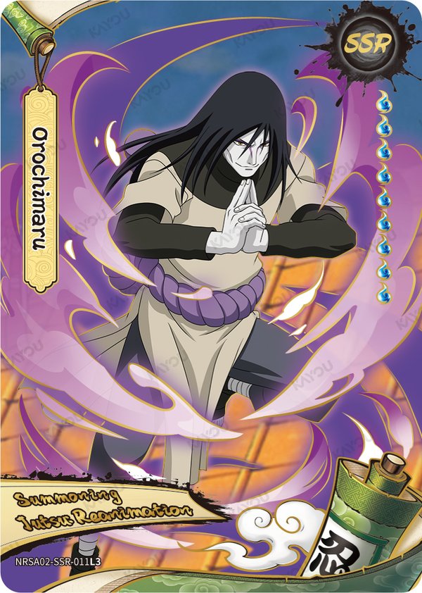 Orochimaru NRSA02-SSR-011L3 card from Chapter Jin Series 2