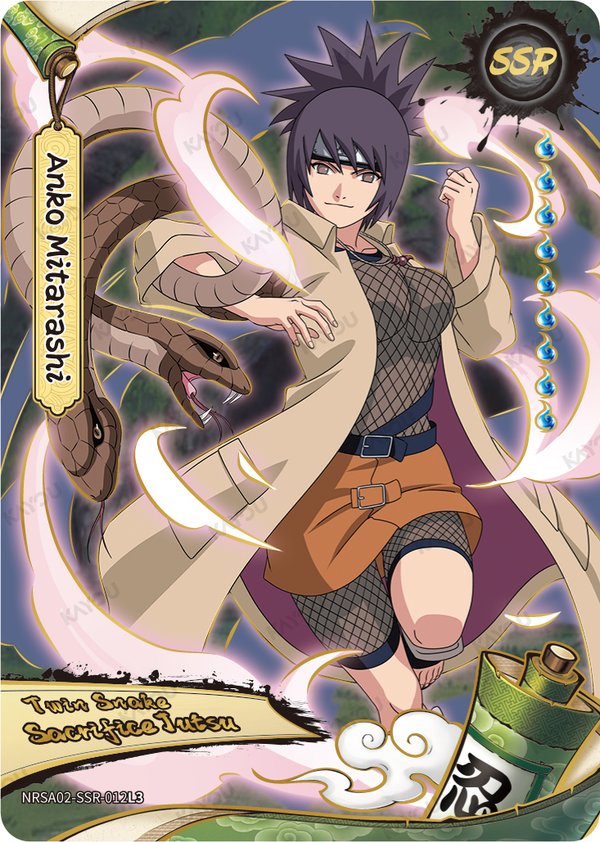 Anko Mitarashi NRSA02-SSR-012L3 card from Chapter Jin Series 2