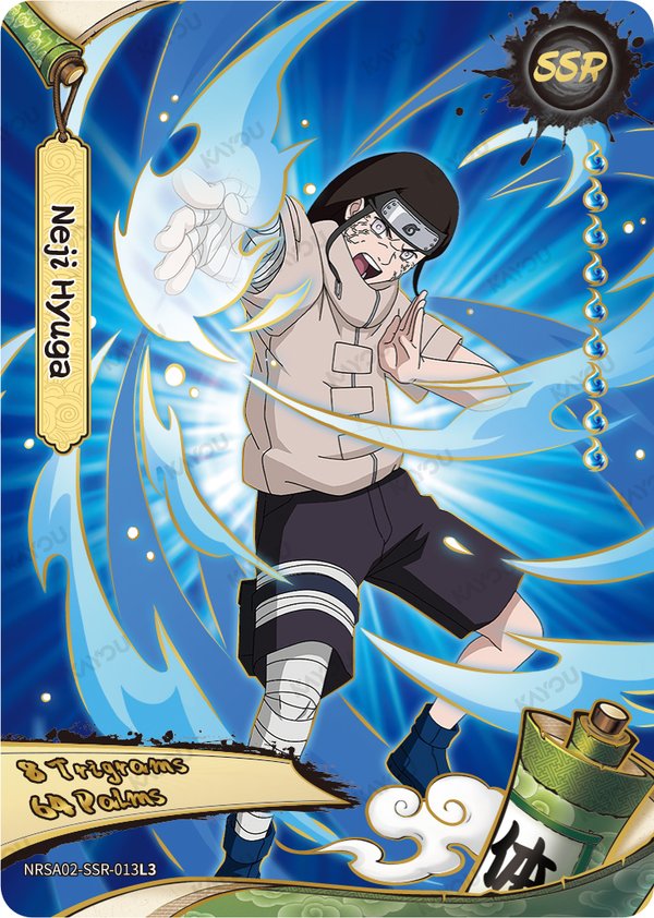 Neji Hyuga NRSA02-SSR-013L3 card from Chapter Jin Series 2