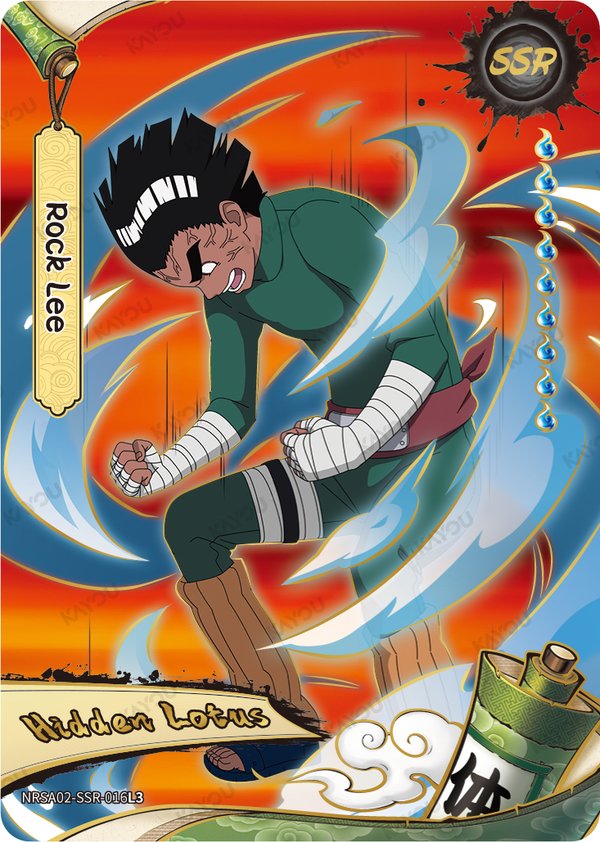 Rock Lee NRSA02-SSR-016L3 card from Chapter Jin Series 2