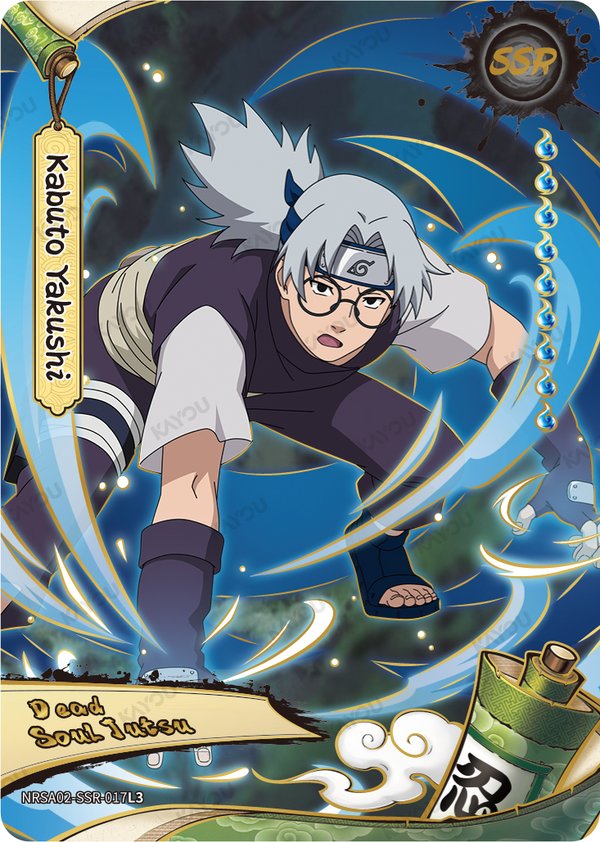 Kabuto Yakushi NRSA02-SSR-017L3 card from Chapter Jin Series 2