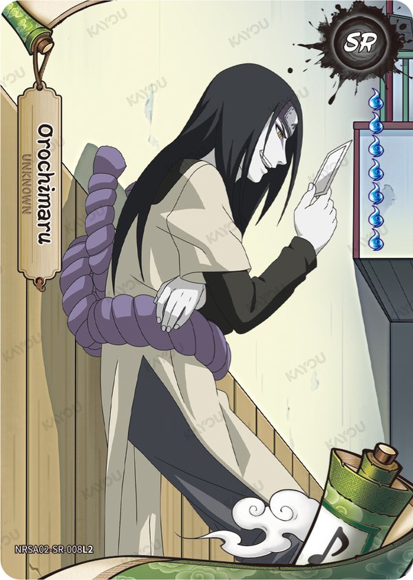 Orochimaru NRSA02-SR-008L2 card from Chapter Jin Series 2