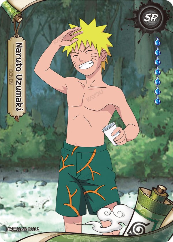 Naruto Uzumaki NRSA02-SR-010L2 card from Chapter Jin Series 2
