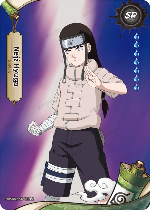 Neji Hyuga NRSA02-SR-011L2 card from Chapter Jin Series 2