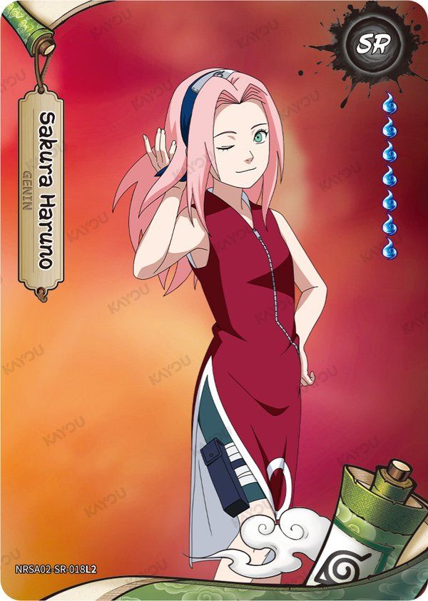 Sakura Haruno NRSA02-SR-018L2 card from Chapter Jin Series 2