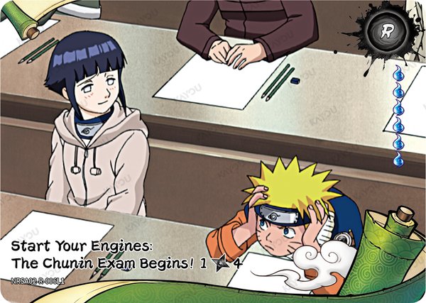 Start Your Engines: The Chunin Exam Begins! 1/4 NRSA02-R-006L1 card from Chapter Jin Series 2