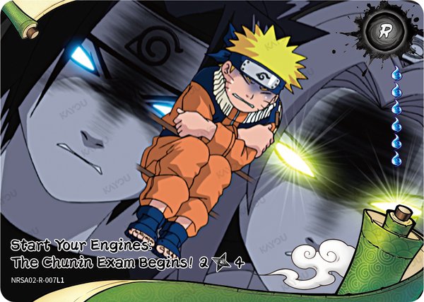 Start Your Engines: The Chunin Exam Begins! 2/4 NRSA02-R-007L1 card from Chapter Jin Series 2