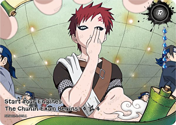 Start Your Engines: The Chunin Exam Begins! 4/4 NRSA02-R-009L1 card from Chapter Jin Series 2