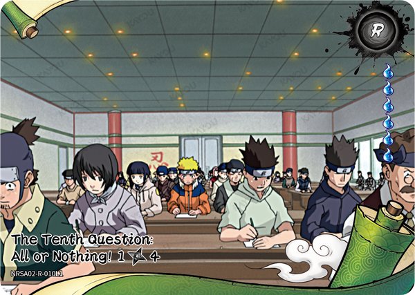 The Tenth Question: All or Nothing! 1/4 NRSA02-R-010L1 card from Chapter Jin Series 2