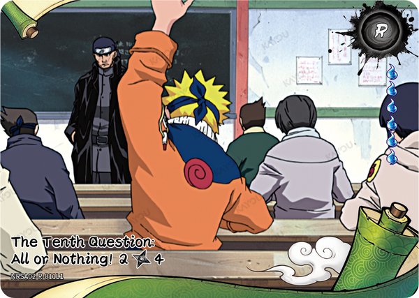 The Tenth Question: All or Nothing! 2/4 NRSA02-R-011L1 card from Chapter Jin Series 2