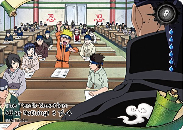 The Tenth Question: All or Nothing! 3/4 NRSA02-R-012L1 card from Chapter Jin Series 2