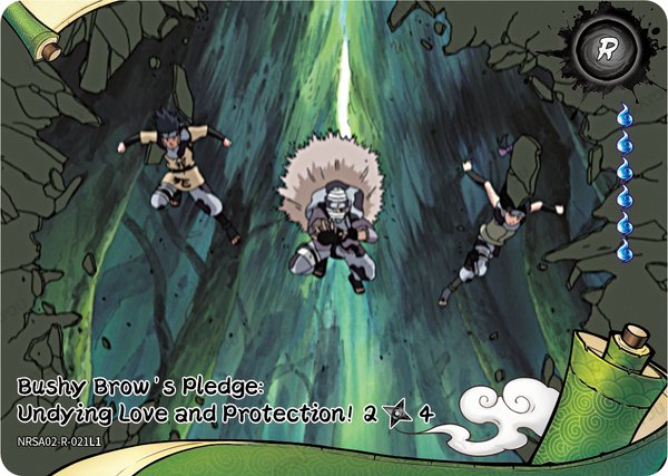 Bushy Brow's Pledge: Undying Love and Protection! 2/4 NRSA02-R-021L1 card from Chapter Jin Series 2