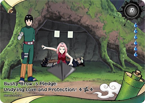 Bushy Brow's Pledge: Undying Love and Protection! 4/4 NRSA02-R-023L1 card from Chapter Jin Series 2