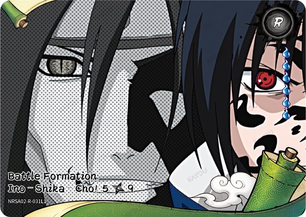 Battle Formation: Ino–Shika–Cho! 5/9 NRSA02-R-031L1 card from Chapter Jin Series 2