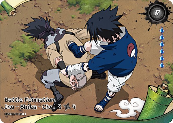 Battle Formation: Ino–Shika–Cho! 8/9 NRSA02-R-034L1 card from Chapter Jin Series 2