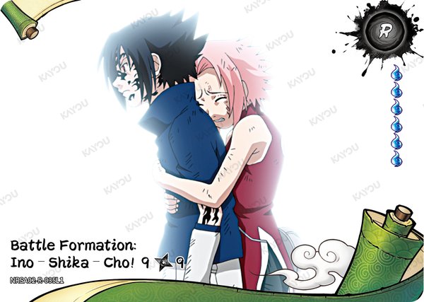 Battle Formation: Ino–Shika–Cho! 9/9 NRSA02-R-035L1 card from Chapter Jin Series 2