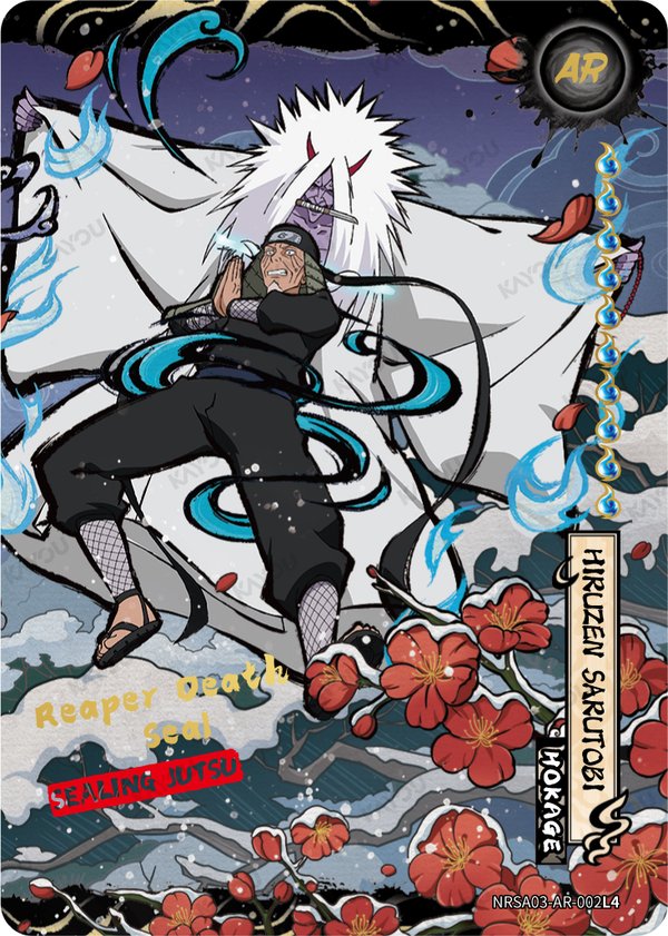 HIRUZEN SARUTOBI NRSA03-AR-002L4 card from Chapter Jin Series 3