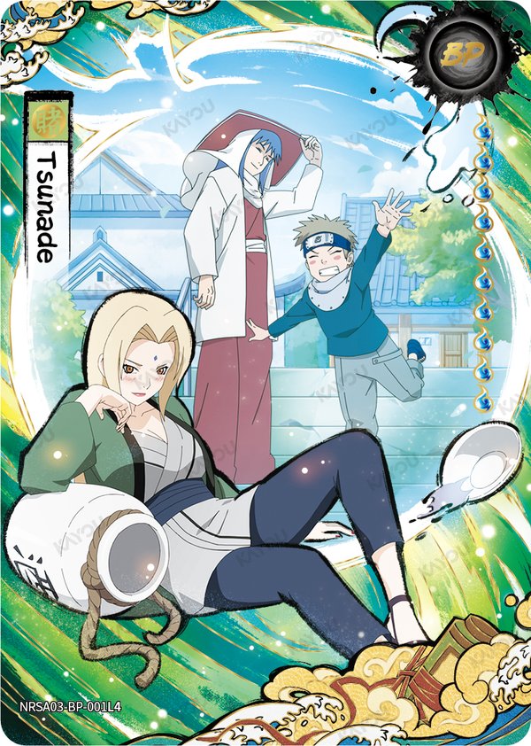 Tsunade NRSA03-BP-001L4 card from Chapter Jin Series 3