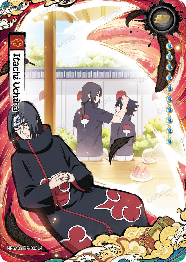 Itachi Uchiha NRSA03-BP-005L4 card from Chapter Jin Series 3