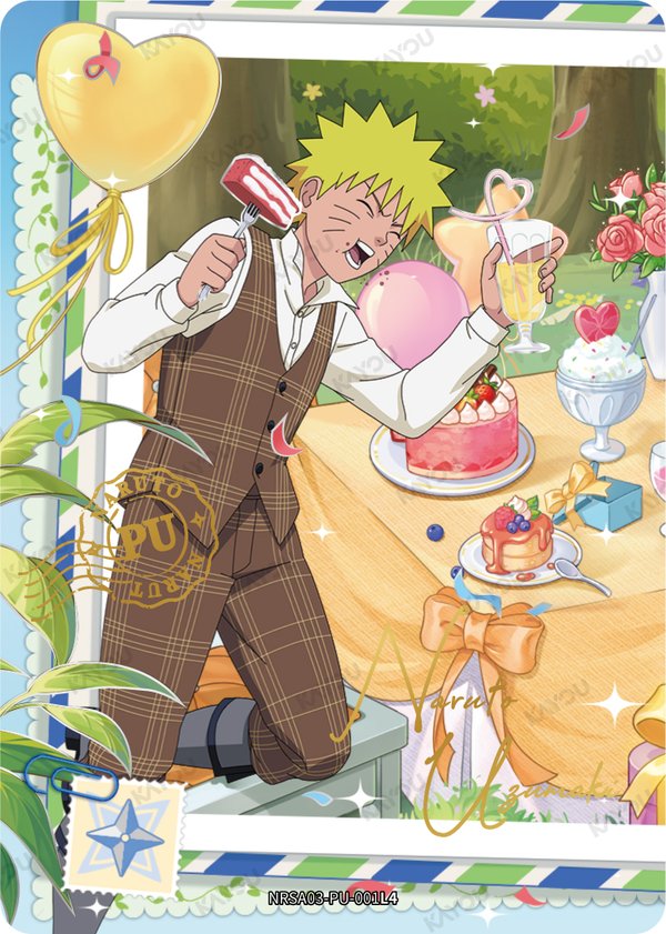 Naruto Uzumaki NRSA03-PU-001L4 card from Chapter Jin Series 3