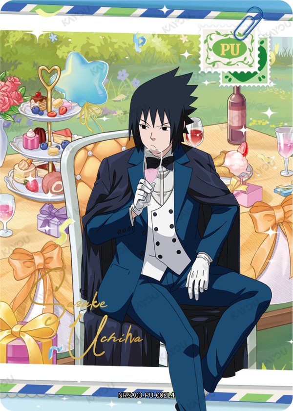 Sasuke Uchiha NRSA03-PU-002L4 card from Chapter Jin Series 3