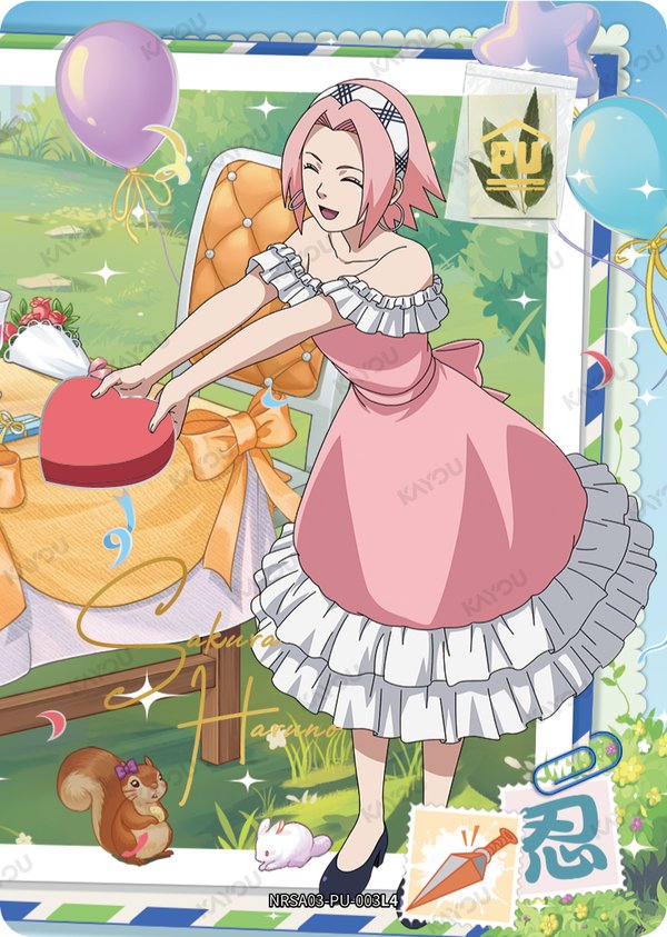 Sakura Haruno NRSA03-PU-003L4 card from Chapter Jin Series 3