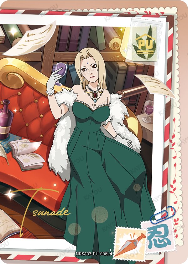 Tsunade NRSA03-PU-006L4 card from Chapter Jin Series 3