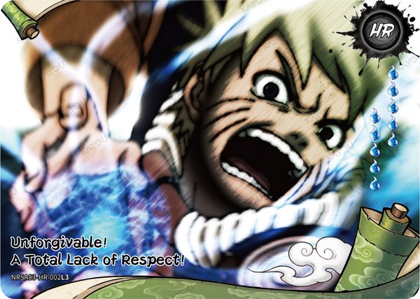 Unforgivable! A Total Lack of Respect! NRSA03-HR-002L3 card from Chapter Jin Series 3