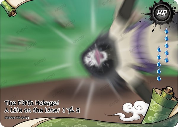 The Fifth Hokage! A Life on the Line!1/2 NRSA03-HR-004L3 card from Chapter Jin Series 3