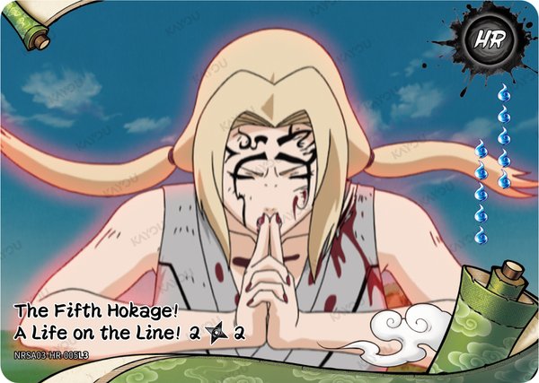The Fifth Hokage! A Life on the Line!2/2 NRSA03-HR-005L3 card from Chapter Jin Series 3