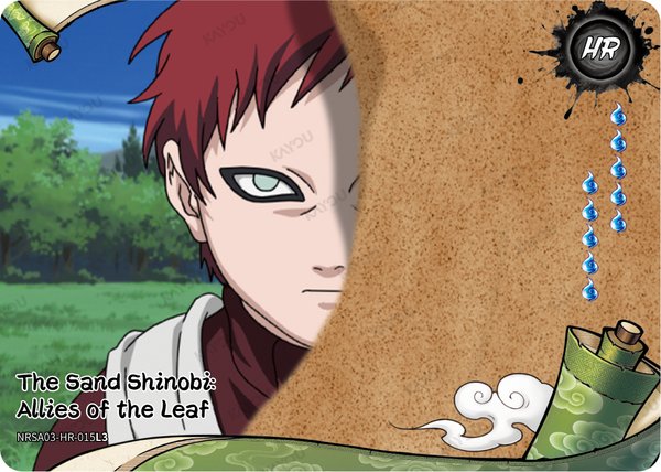 The Sand Shinobi: Allies of the Leaf NRSA03-HR-015L3 card from Chapter Jin Series 3