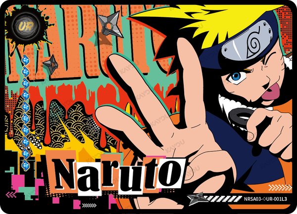 NARUTO NRSA03-◇UR-001L3 card from Chapter Jin Series 3