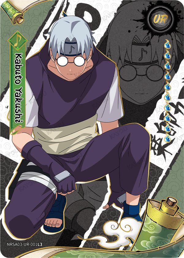 Kabuto Yakushi NRSA03-UR-001L3 card from Chapter Jin Series 3