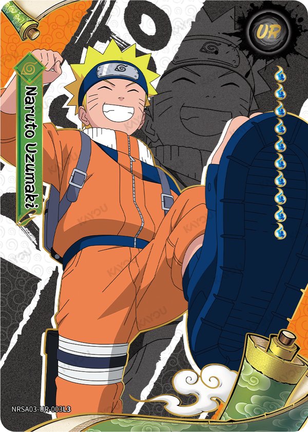 Naruto Uzumaki NRSA03-UR-003L3 card from Chapter Jin Series 3