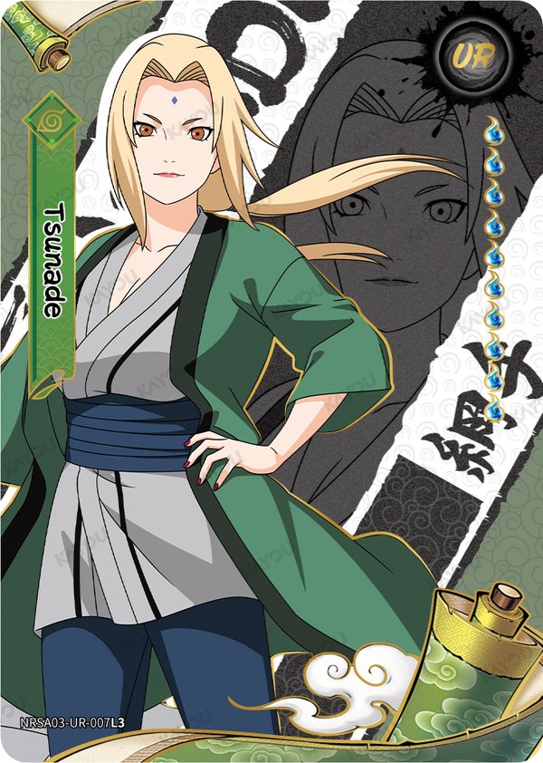 Tsunade NRSA03-UR-007L3 card from Chapter Jin Series 3