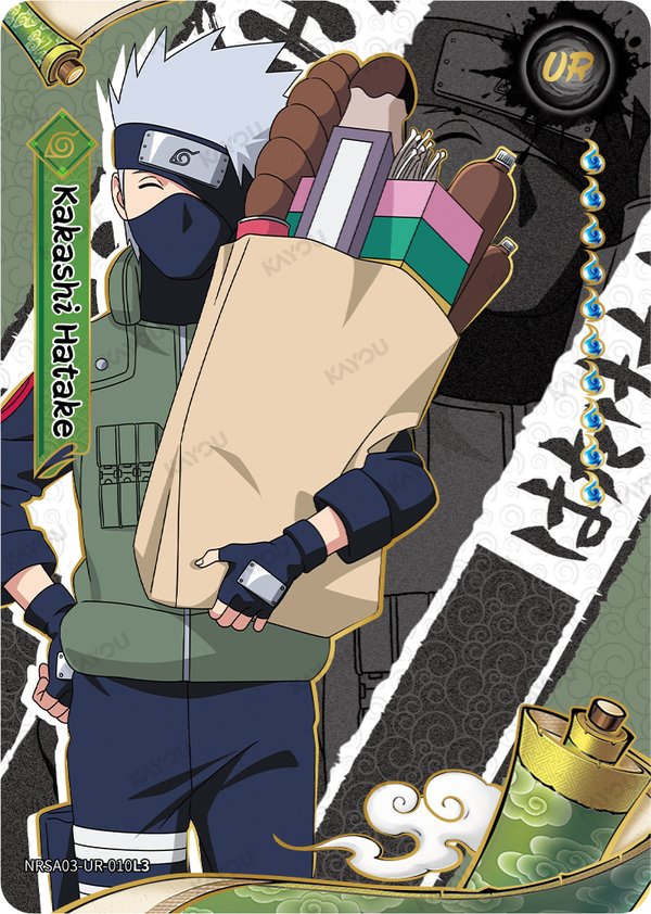 Kakashi Hatake NRSA03-UR-010L3 card from Chapter Jin Series 3