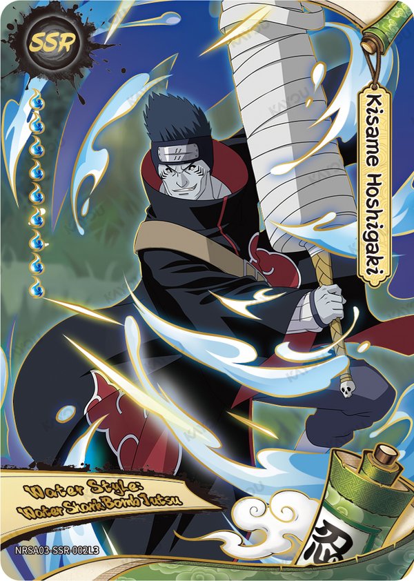 Kisame Hoshigaki NRSA03-SSR-002L3 card from Chapter Jin Series 3