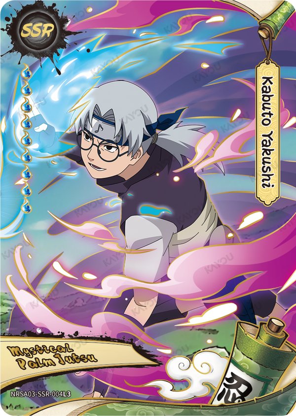 Kabuto Yakushi NRSA03-SSR-004L3 card from Chapter Jin Series 3