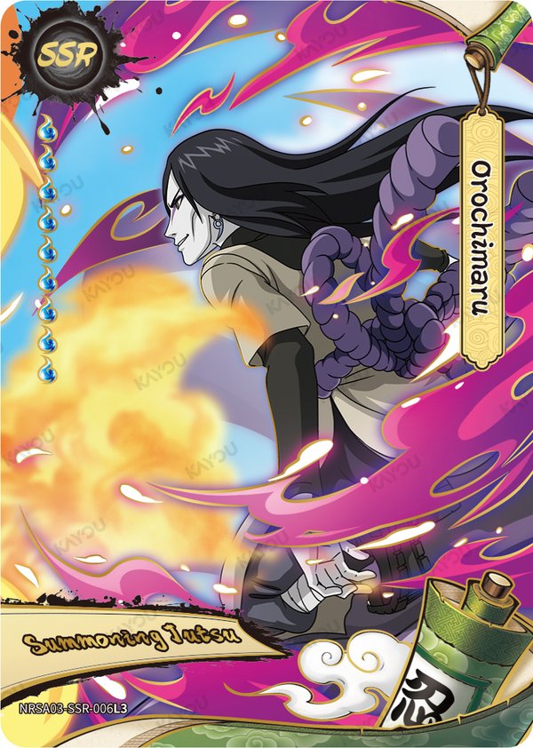 Orochimaru NRSA03-SSR-006L3 card from Chapter Jin Series 3