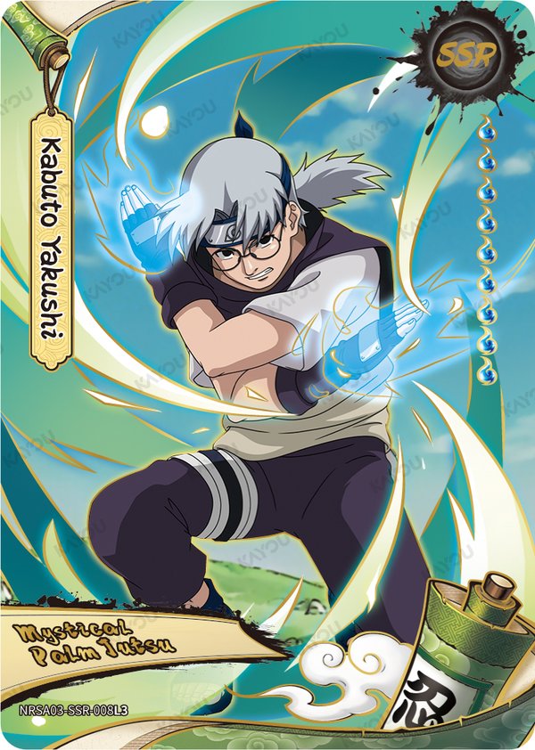 Kabuto Yakushi NRSA03-SSR-008L3 card from Chapter Jin Series 3
