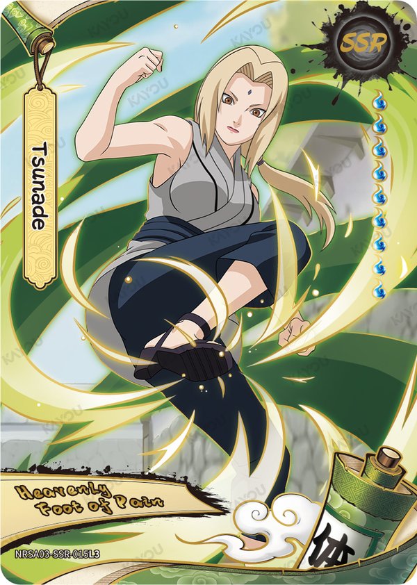 Tsunade NRSA03-SSR-015L3 card from Chapter Jin Series 3