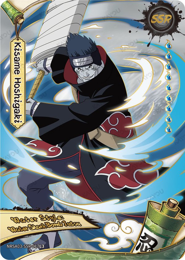 Kisame Hoshigaki NRSA03-SSR-017L3 card from Chapter Jin Series 3