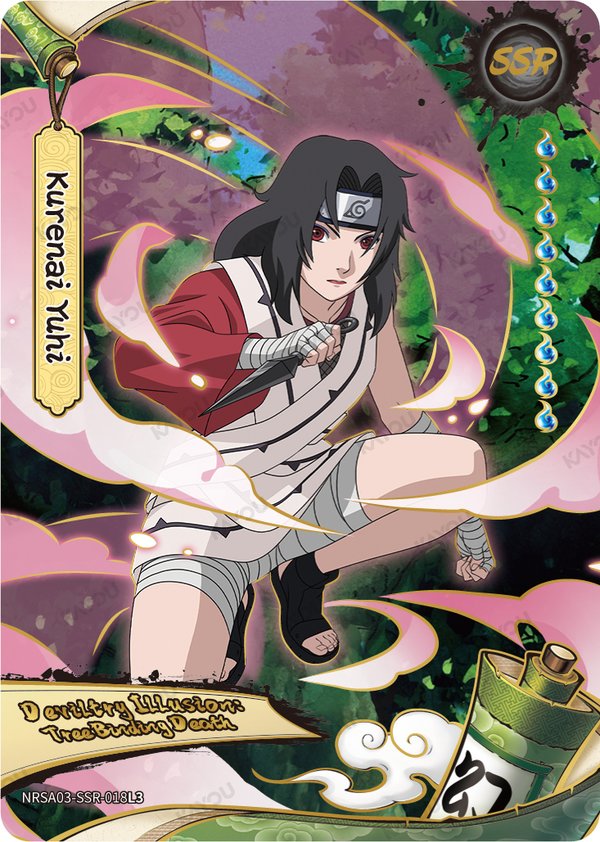 Kurenai Yuhi NRSA03-SSR-018L3 card from Chapter Jin Series 3