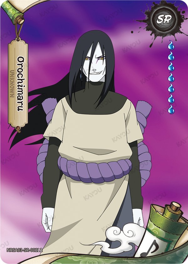 Orochimaru NRSA03-SR-002L2 card from Chapter Jin Series 3