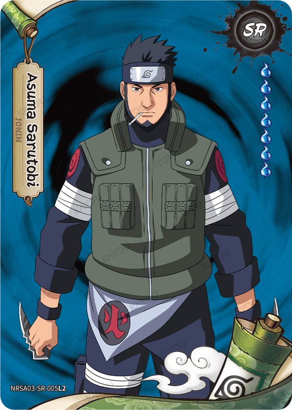 Asuma Sarutobi NRSA03-SR-005L2 card from Chapter Jin Series 3